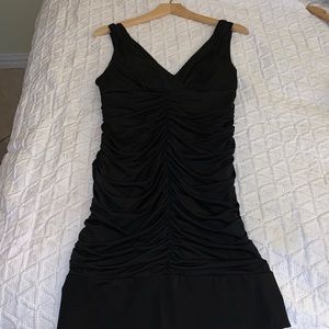 V-Neck Sexy Black Dress